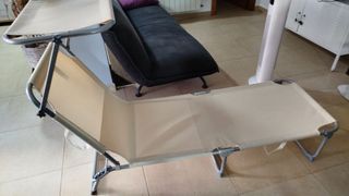 Dos tumbonas de playa sin estrenar  plegable beige