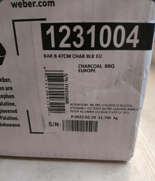 Weber Bar-B-Kettle 47 cm nueva, caja original.