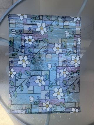 Lámina de vinilo decorativa ventana - Flores