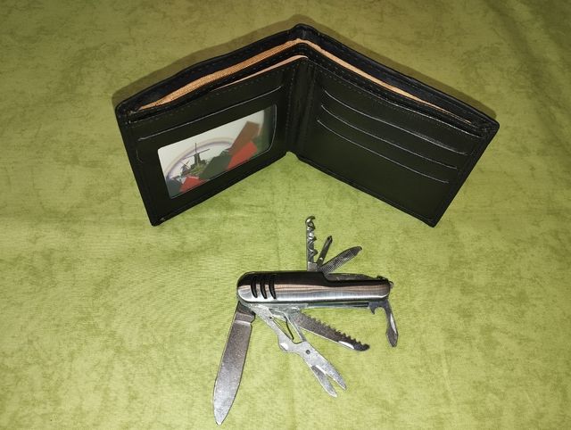 Regalo hombre: reloj, cartera ,navaja y bolígrafo