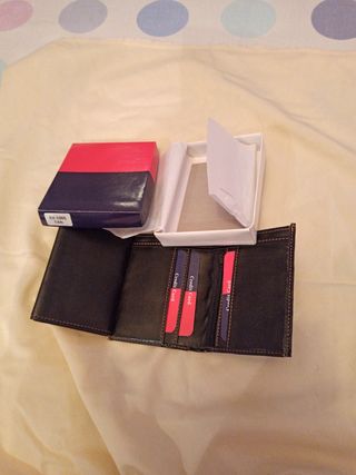 Cartera Piel Negra - Bolsillo