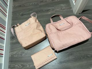 Bolso bebé niña - 3 piezas