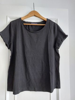 Camiseta negra Violeta by Mango