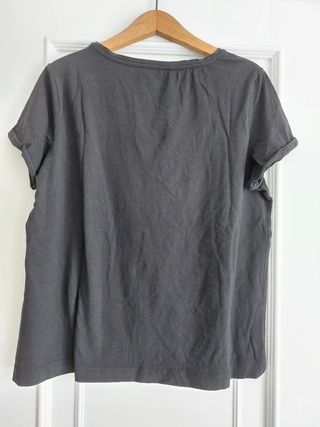 Camiseta negra Violeta by Mango