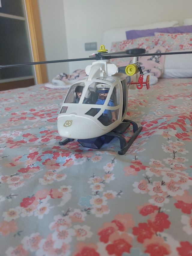 Helicóptero Playmobil policía