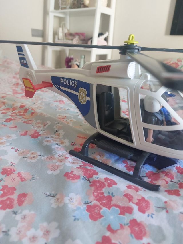 Helicóptero Playmobil policía