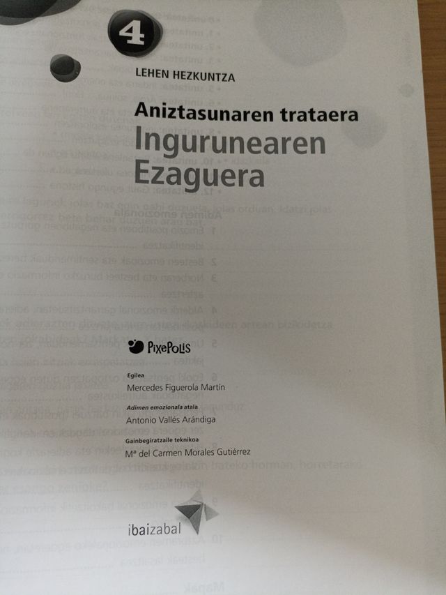 Ingurunearen Ezaguera LH4