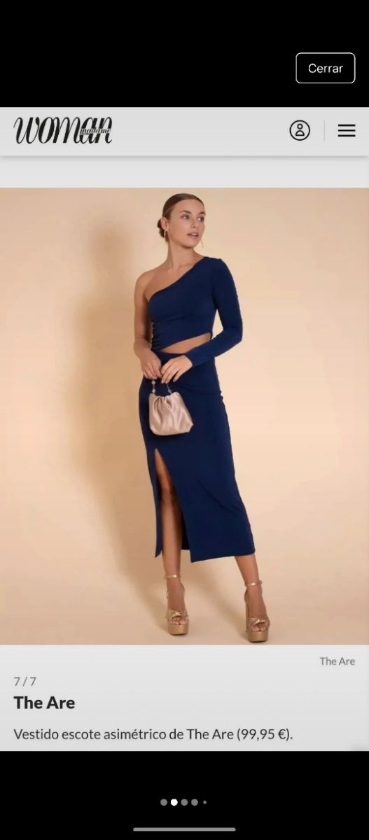 Vestido The Are azul - talla L