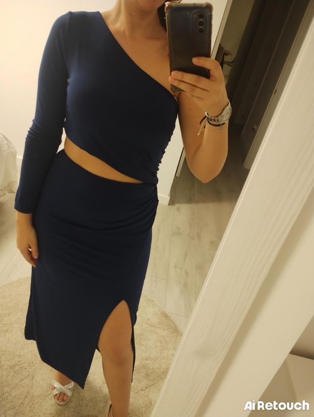 Vestido The Are azul - talla L