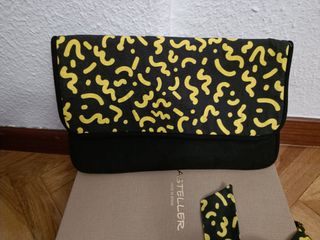 Cuñas esparto negras + cartera