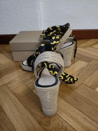 Cuñas esparto negras + cartera