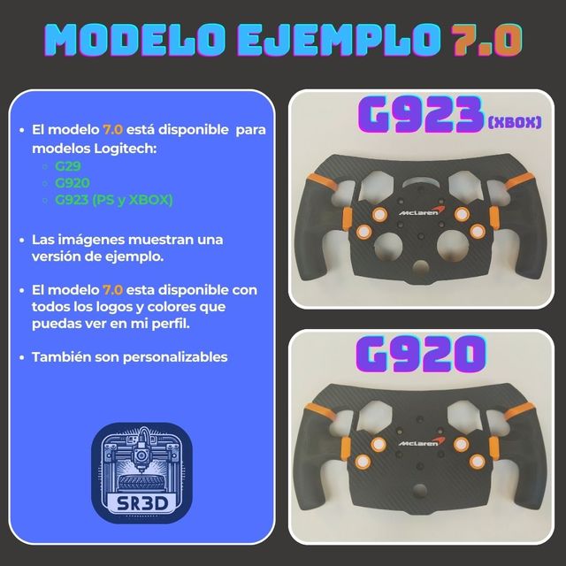 Mod f1 Logitech g29 g920 y g923 7.0 Mclaren
