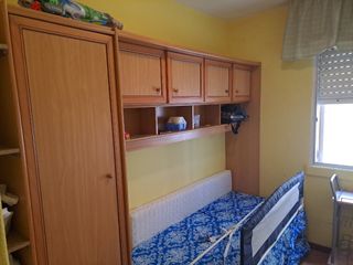 Armadio a ponte in legno per bambini, COMODINO E SPECCHIO 
