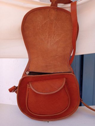 Bolso bandolera piel