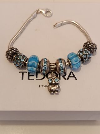 Bracciale Tedora con Charm Azzurri