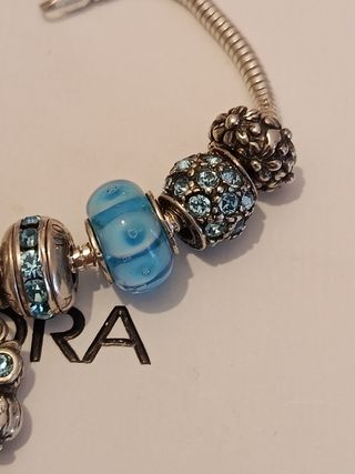 Bracciale Tedora con Charm Azzurri