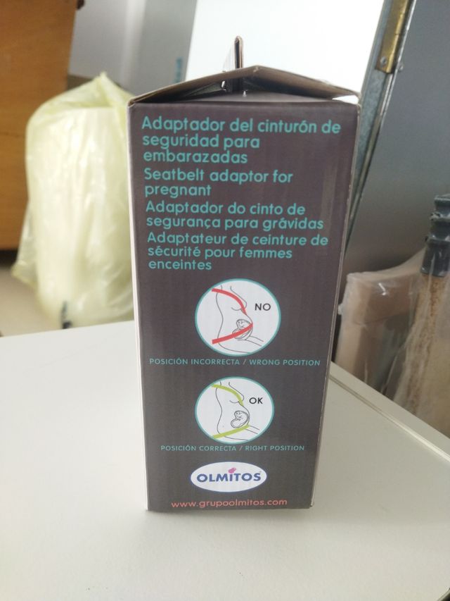 Adaptador cinturón seguridad embarazadas