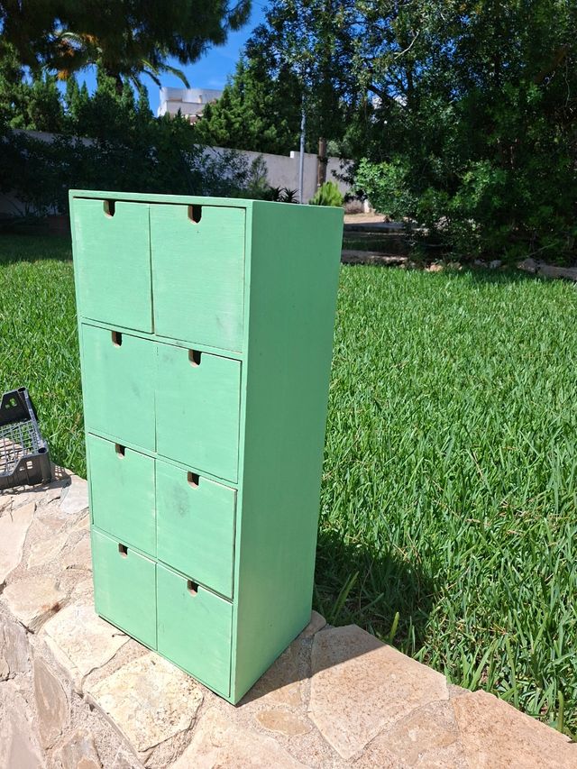 Mueble 8 cajones - Verde