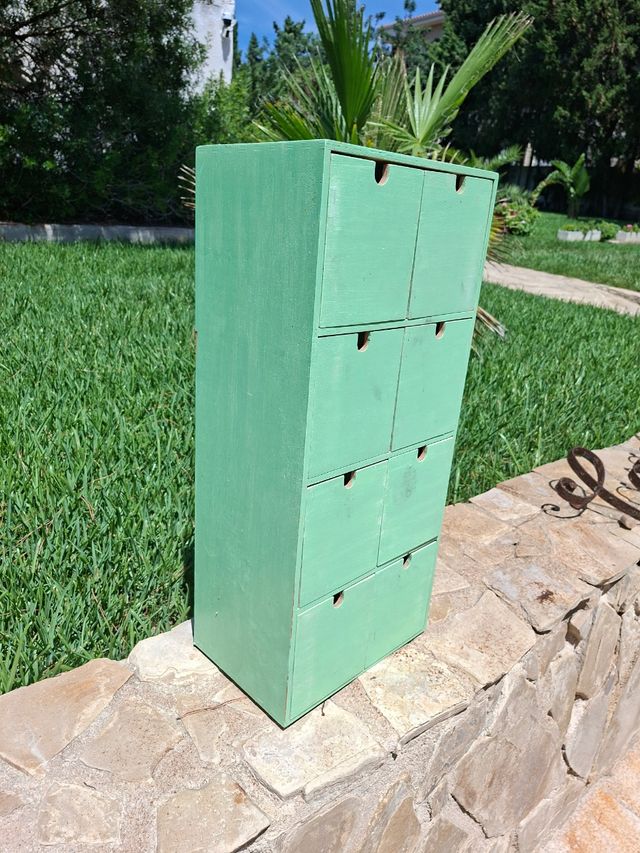 Mueble 8 cajones - Verde