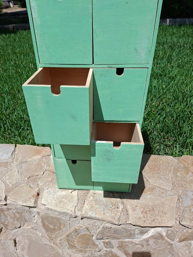 Mueble 8 cajones - Verde