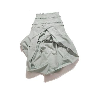 Love Shack Fancy/ Maxi falda lunares verde agua M