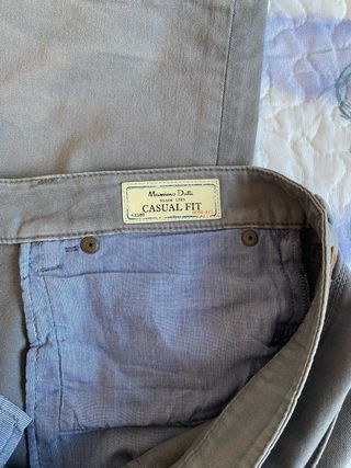 Pantalones Massimo Dutti Gris
