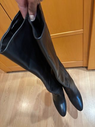Botas altas negras de Piel