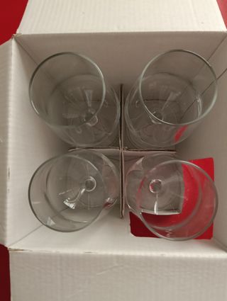4 Copas Vino Blanco - Cristales