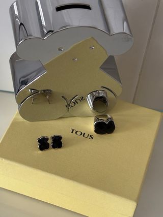 Joyas Tous ónix - anillo y pendientes