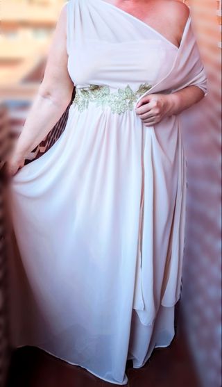 Vestido griego beige XXL
