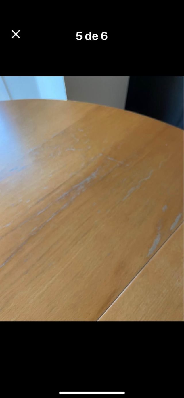 Mesa redonda extensible + 4 sillas