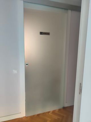 Puerta corredera cristal mate  85x203cm