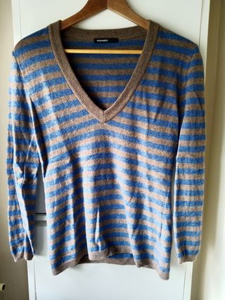 Jersey rayas Pisonero marrón-azul