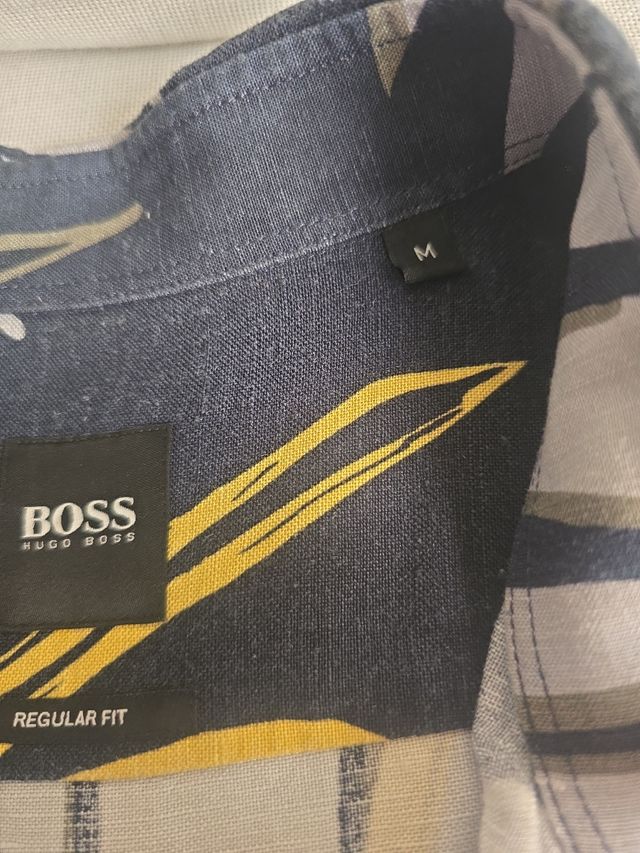 Camisa BOSS manga corta negra
