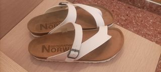Sandalias Geographic Norway blancas