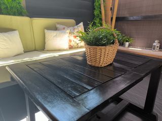 Conjunto jardín sofá y mesa