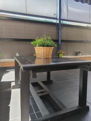 Conjunto jardín sofá y mesa