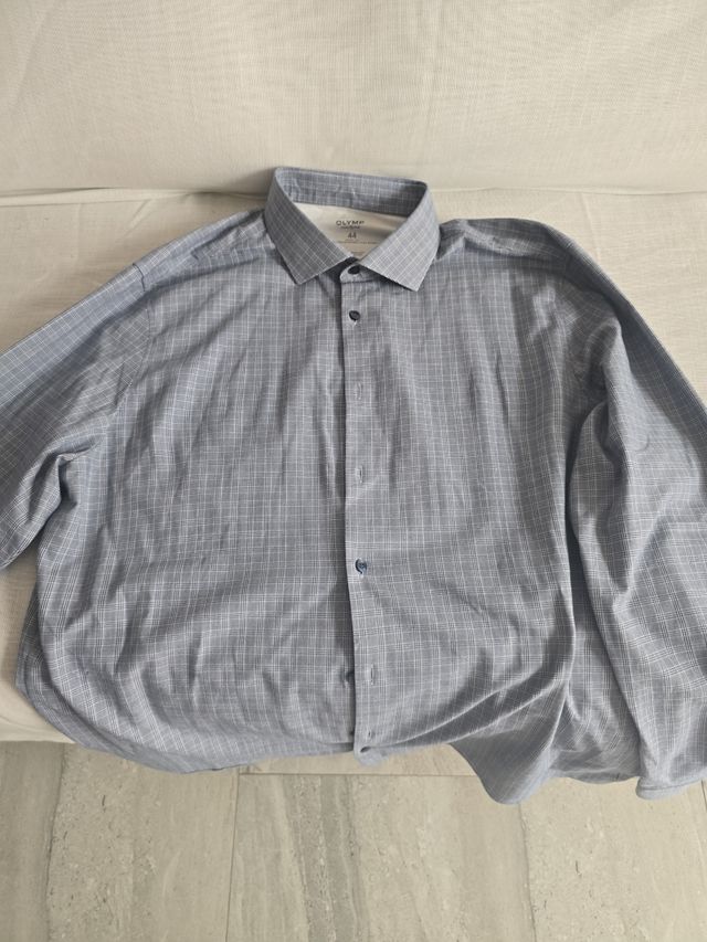 Camisa Olymp Level Five L - Blanco y Negro