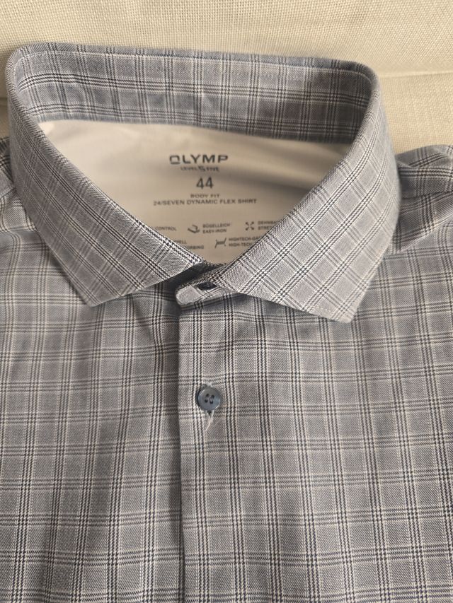 Camisa Olymp Level Five L - Blanco y Negro