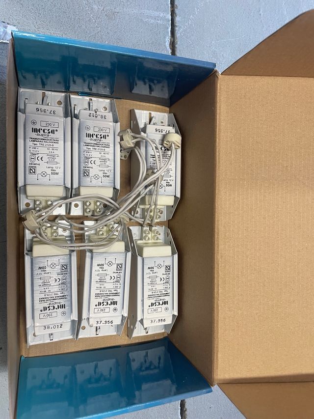 8 transformadores + 30 halógenos GU10