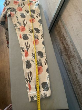 Pantalones Zara - Beige/Naranja