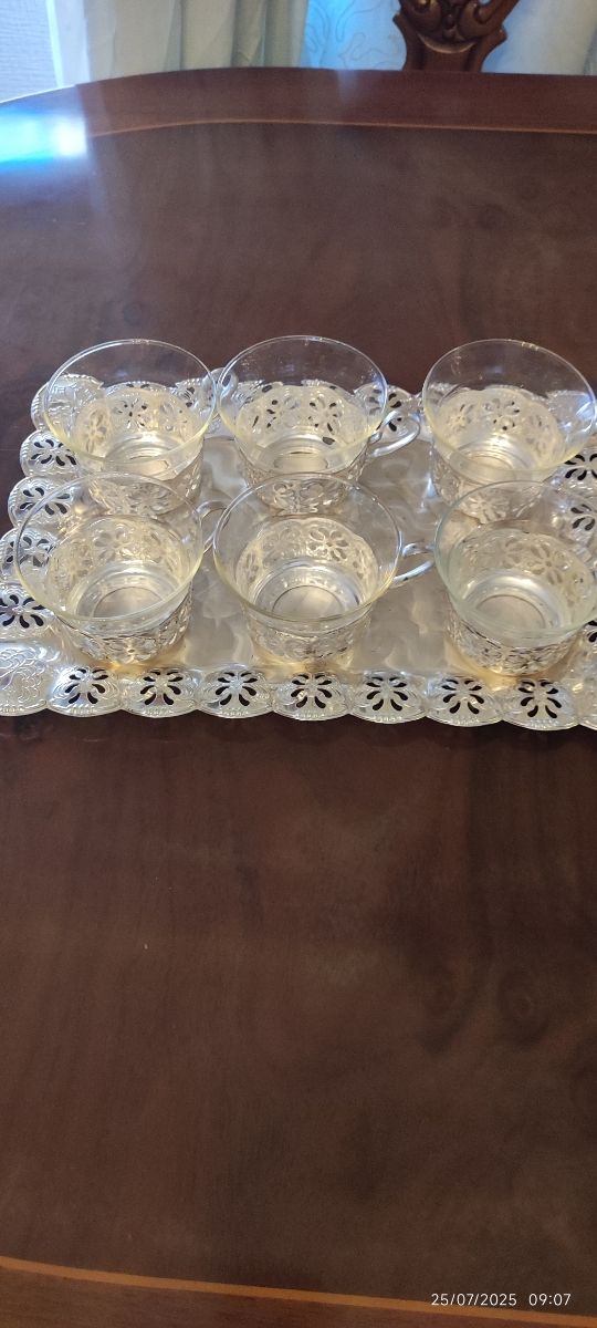 Juego café/té vintage 6 tazas