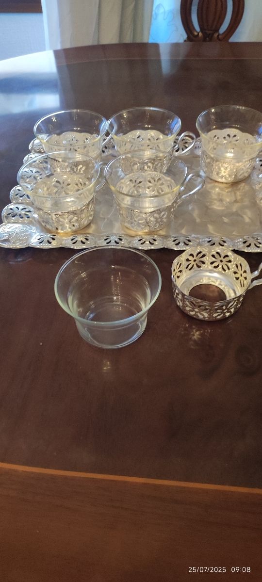 Juego café/té vintage 6 tazas