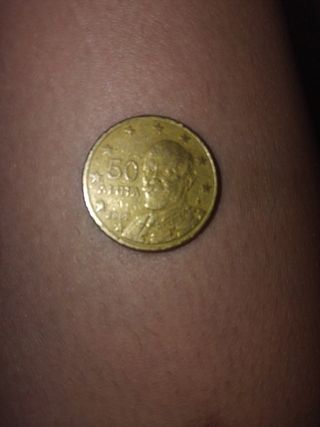 Moneda Grecia 50 Lepta 2002
