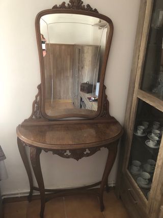 Recibidor con espejo vintage