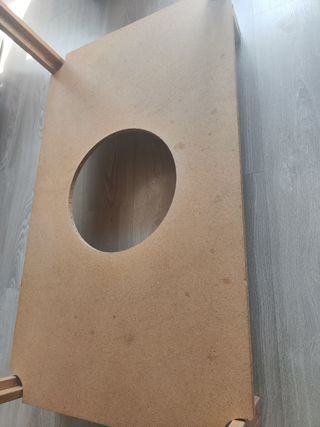 Mesa camilla rectangular de madera. No negociable 