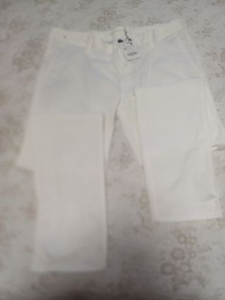 Pantalón Zara blanco talla 48 