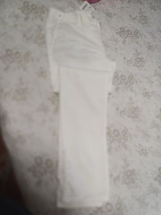 Pantalón Zara blanco talla 48 