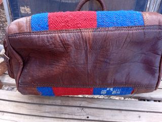 Bolso piel artesano marrón