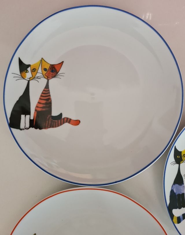 5 Piatti Gatti Rosina Wachtmeister